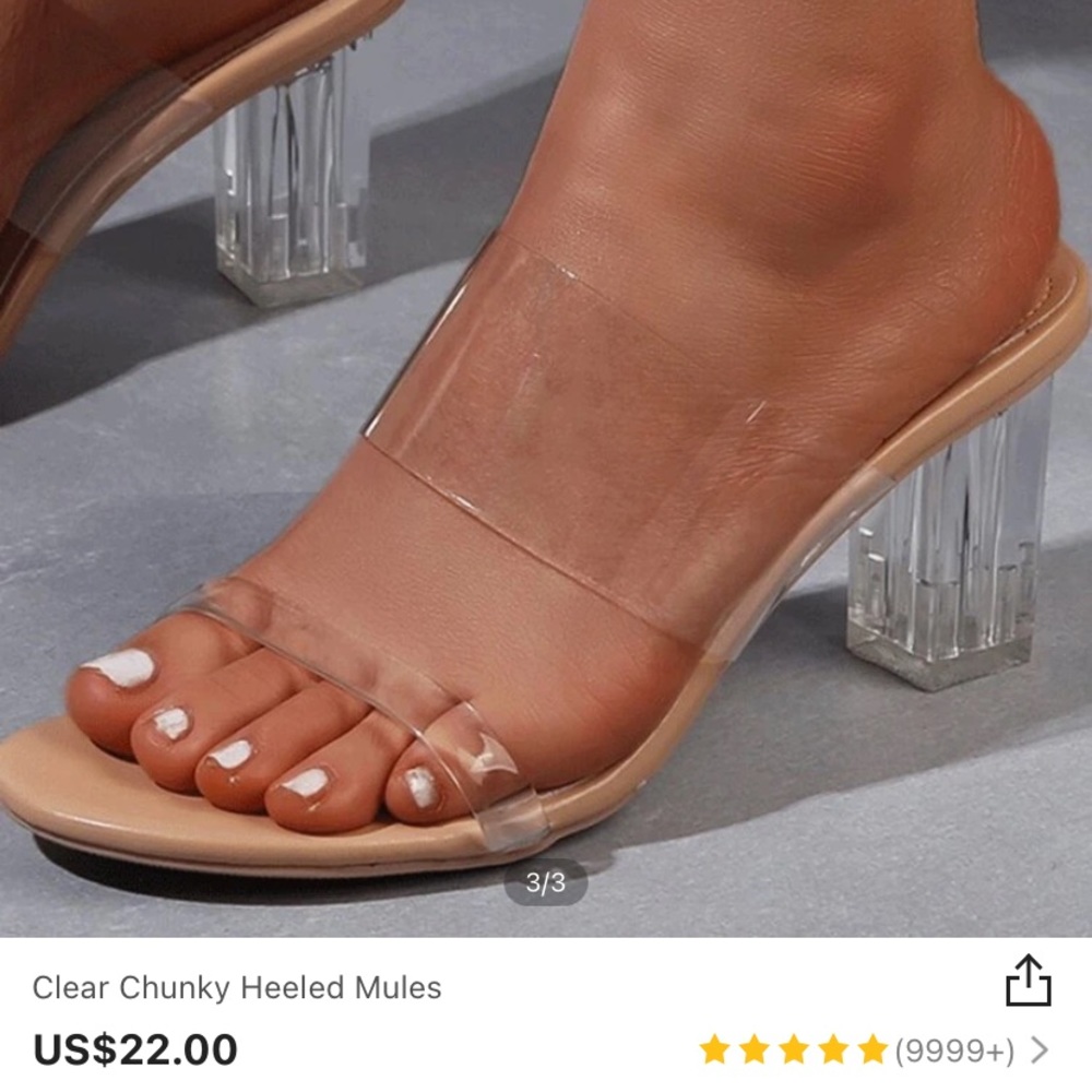 Shein clear heels